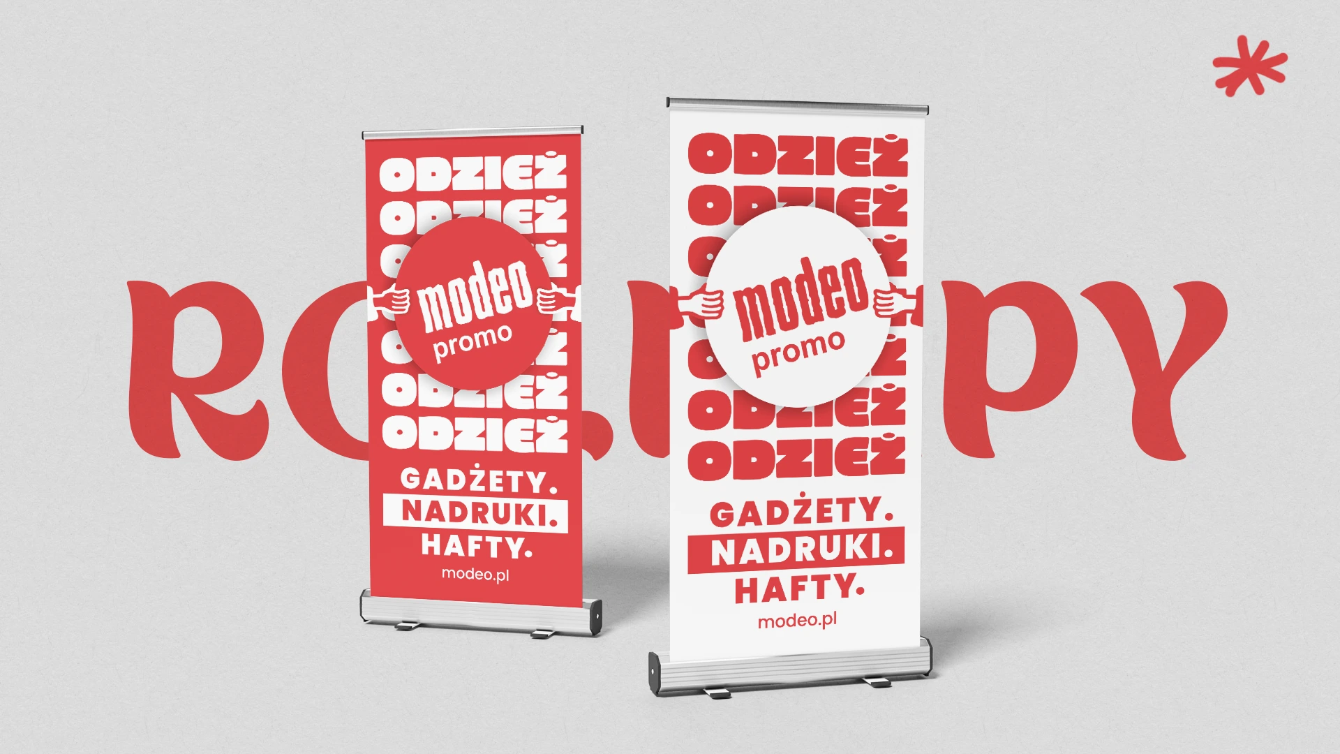 Materiały graficzne Modeo — nośniki reklamowe