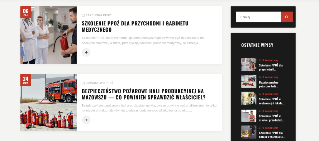 Frontfire - artykuły blogowe i klastry tematyczne wspierające SEO